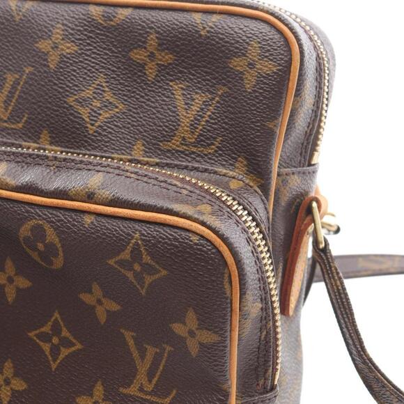 LOUIS VUITTON Brown Monogram Leather Shoulder Bag - Picture 9 of 10